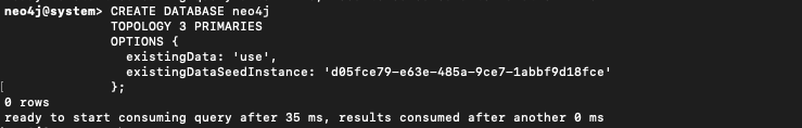 Choose seed database